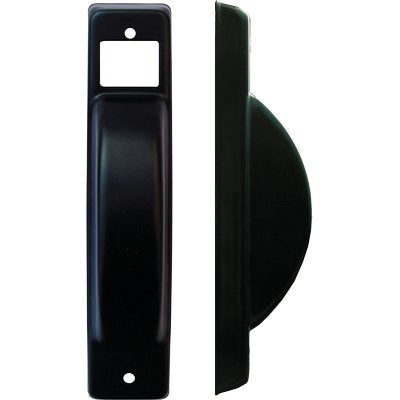PLACCA AVVOLGITORE A SEMINCASSO - ALLUMINIO VERNICIATA NERA MM 40X195