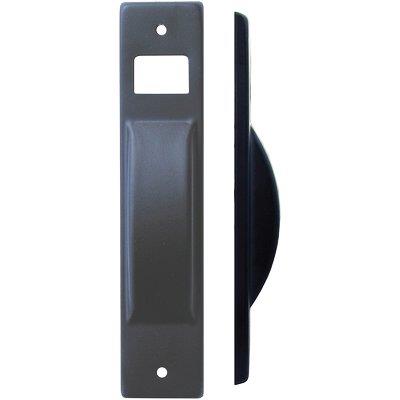 PLACCA AVVOLGITORE A SEMINCASSO - ACCIAIO VERNICIATA NERA MM 40X195