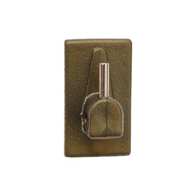 GANCIO BRIS BRIS BASE PLASTICA PRONTY - RAMPINO METALLO MM 18X32 ORO CF=PZ 4