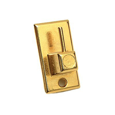 GANCIO BRIS BRIS METALLO PRONTY - MM 18X32 ORO CF=PZ 2