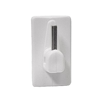 GANCIO BRIS BRIS BASE PLASTICA - RAMPINO METALLO MM 18X32 BIANCO CF=PZ 100