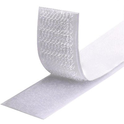 VELCRO ADESIVO TENDA MASCHIO FEMMINA - BIANCO H.CM 2 MT 25