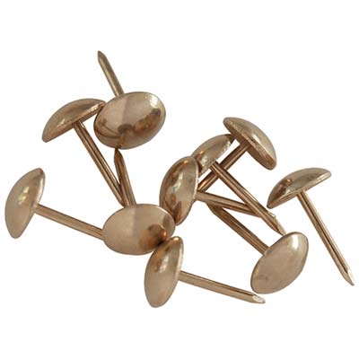 BULLETTA TAPPEZZIERE - ACCIAIO OTTONATO CF=PZ 1000 MM 9,0X15