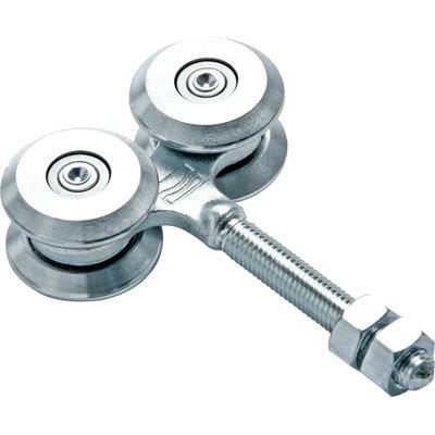 CARRELLO SCORREVOLE 4C COMUNELLO - ZINCATO 4 RUOTE CON CUSCINETTO D.MM 44+PERNO 12 MA