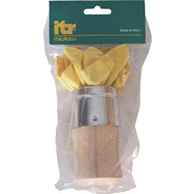 TAMPONE DECORATIVO T8 ITR - BASE LEGNO TONDA CM  5
