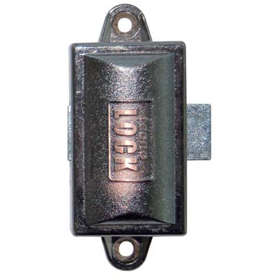 SERRATURA AD ASTE ROTANTI - ZAMA BRONZATA MM 76X32 CHIAVE 1 LEVA MM 17X20