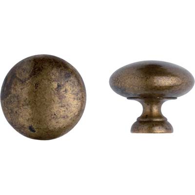 POMOLO ZAMA ANTICO MG655 METALSTYLE - OTTONE ANTICATO MM 27X23