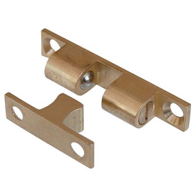 CRICCHETTO A DUE SFERE SPORTELLI OTTONE - LUCIDO  MM  9X49