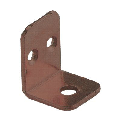 MENSOLINA REGGIPIANO A SQUADRA BORDO QUADRO - ACCIAIO BRONZATO MM 22X28