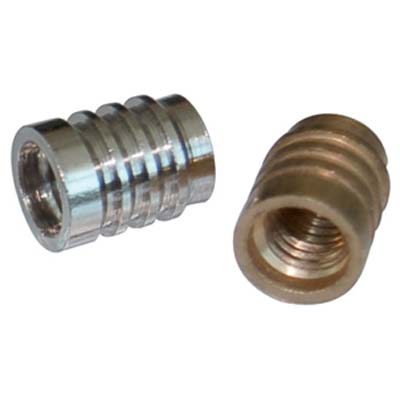 BUSSOLA X MENSOLA TORNITA - OTTONE LUCIDO MM 7X9 FILETTO M5