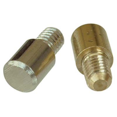 MENSOLINA REGGIPIANO TONDA TORNITA OTTONE - LUCIDO MM 7X8 + PERNO M5