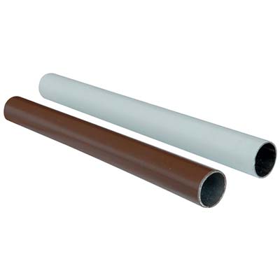 TUBO ARMADIO TONDO PLASTICATO - ACCIAIO SALDATO NOCE MM 18 MT 3,00