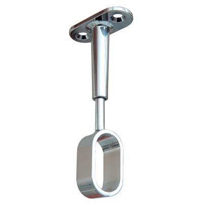 REGGITUBO ARMADIO OVALE REGOLABILE CENTRALE - ZAMA CROMATO H.MM 68/95 TUBO MM 30X15