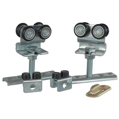 CARRELLI SCORREVOLI IN KIT 2023/05 OMGE - X BINARIO 20 OMGE KIT=2 CARRELLI+2 FERMI+1 PINNA