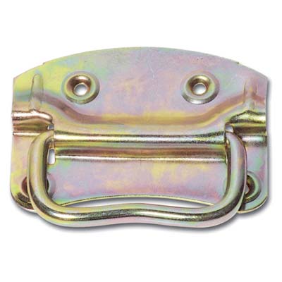 MANIGLIA AMERICANA X BAULE - ACCIAIO OTTONATO MM 110X85
