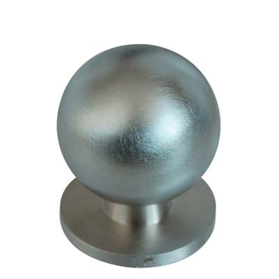 POMOLO OTTONE TORNITO SFERICO - CROMO SATINATO MM 25X31