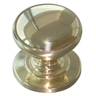 POMOLO OTTONE TORNITO SFERA PIANA 2460 - LUCIDO MM 20X25