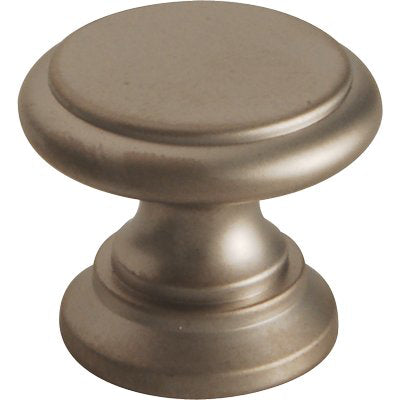POMOLO OTTONE TORNITO TESTA PIANA - CROMO SATINATO MM 25X19