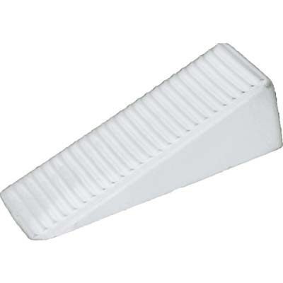 FERMAPORTE ADESIVO A CUNEO - PLASTICA BIANCO CF=PZ 100