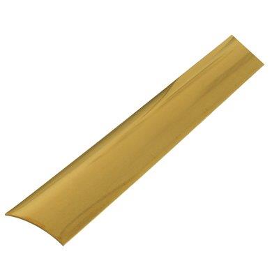 PIAGGIA ADESIVA PAVIMENTO PARI LIVELLO OTTONE - LUCIDO MM 35 L.CM 166 MM 0/4