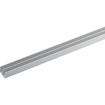 PROFILO CANALINA DOPPIA ARCANSAS - ALLUM ARGENTO S.MM 1,0 MM 20X18 H.CM 200