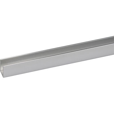 PROFILO CANALINA SINGOLA ARCANSAS - ALLUM ARGENTO LUX S.MM 1,0 MM 10X10 H.CM 100