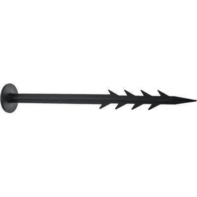 PICCHETTO CHIODO BLOCCA TELO - PA NERO DENTATO MM 45 H.CM 20 CF=PZ  20