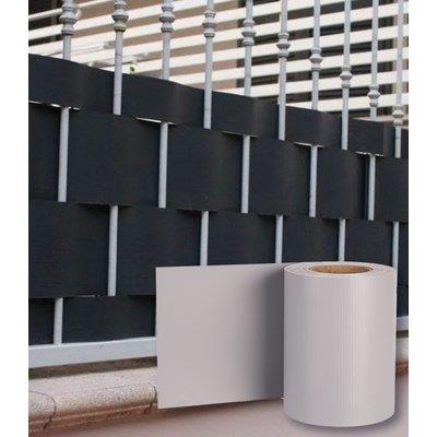 FASCIA COPRENTE RINGHIERE EFFE - PVC GRIGIO CHIARO H.CM 19 MT 35 + 20 CLIPS