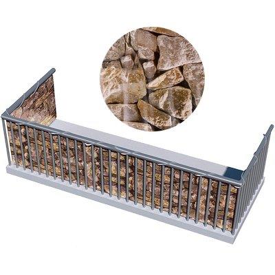 TELO BALCONE FRANGIVISTA STAMPATO STARS - PVC PIETRA GR/MQ 450 H.CM 90 L.MT 6 + CORDA