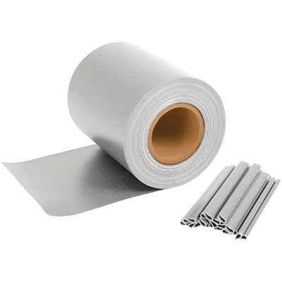 FASCIA COPRENTE RINGHIERE EFFE - PVC BIANCO H.CM 19 MT 35 + 20 CLIPS