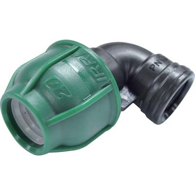GOMITO A COMPRESSIONE FILETTO FEMMINA PN10 - MM 20X1/2F