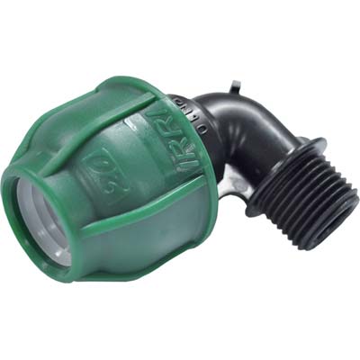 GOMITO A COMPRESSIONE FILETTO MASCHIO PN10 - MM 16X1/2M