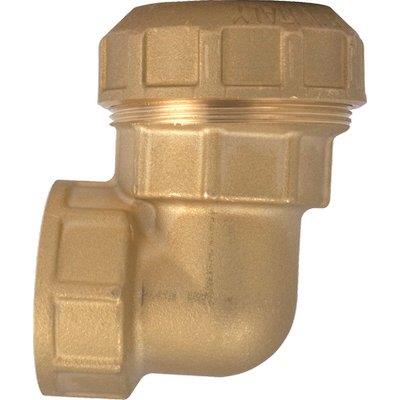 GOMITO A COMPRESSIONE FIL FEMMINA PN25 745 ITAP - OTTONE MM 25X3/4F