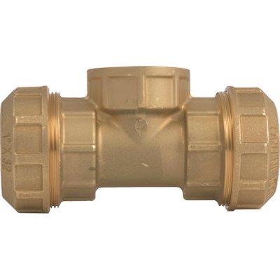TEE A COMPRESSIONE FILETTO FEMMINA PN25 735 ITAP - OTTONE MM 25X3/4F