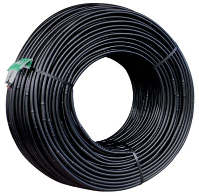 TUBO GOCCIOLANTE FORI 3 PN NERO - LT/H 2 MM 16 PASSO CM 30 MT 100 CA
