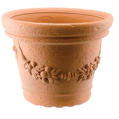VASO TONDO ELIOS POTTERY COLLECTION GDM - RESINA TERRACOTTA CM 50 H.CM 39