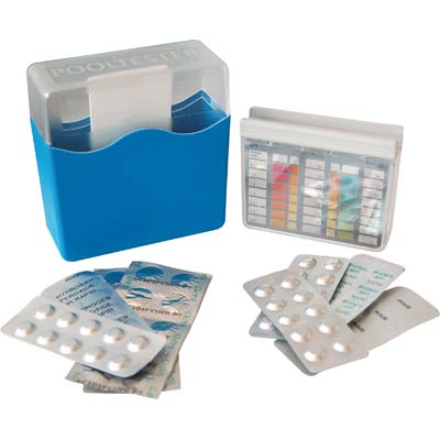 TEST ANALISI PH + OSSIGENO X PISCINA - CF=TEST + PASTIGLIE 2X10