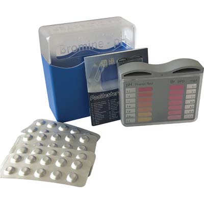 TEST ANALISI PH + BROMO X PISCINA - CF=TEST + PASTIGLIE 2X10