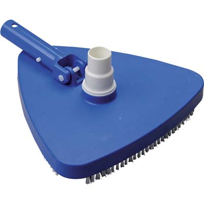 SPAZZOLA PISCINA ASPIRANTE TRIANGOLARE DOMUS - ATTACCO MM 28 TUBO MM 32/38