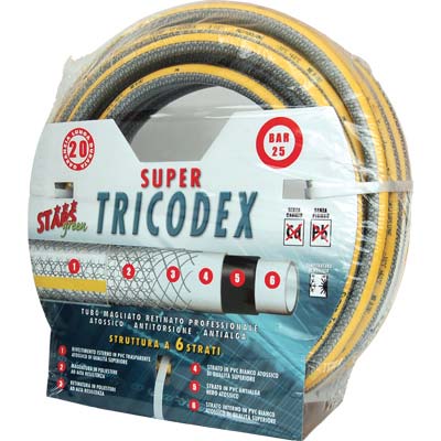 TUBO IRRIGAZIONE MAGLIATO SUPER TRICODEX STARS - MM 12 1/2 MT 15