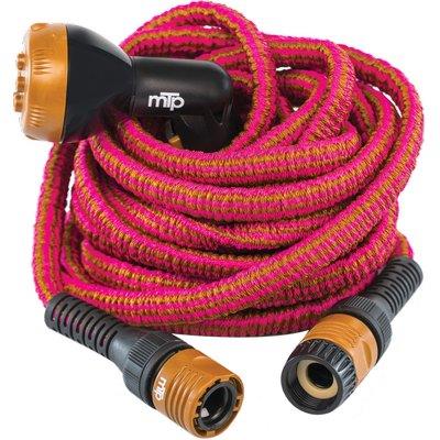 TUBO IRRIGAZIONE ESTENSIBILE WALLY ITALY - MT 7,5/15 BRONZO/FUCSIA +RACCORDI+PISTOLA