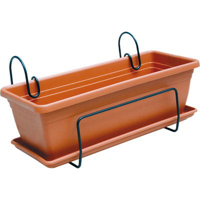 CASSETTA + SOTTOCASSETTA IRIS + BALCONIERA ICS - PP TERRACOTTA CM 50X20 H.CM 16