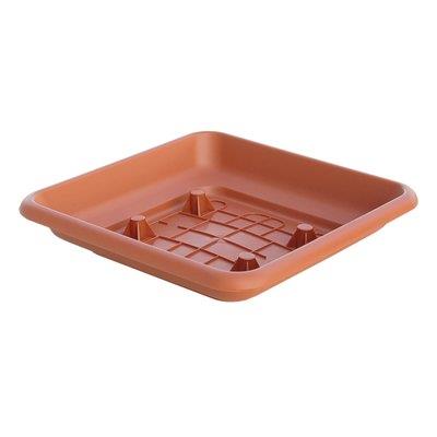 SOTTOVASO QUADRO LAURUS ICS - PP TERRACOTTA X VASO CM 25X25