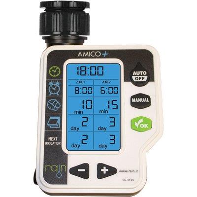 CENTRALINA IRRIGAZIONE AMICO +2 RAIN - INNESTO RAPIDO 3/4F 2XSTILO AA VOLT 1,5