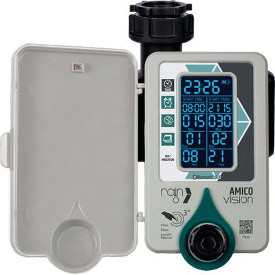 CENTRALINA IRRIGAZIONE AMICO +1 VISION RAIN - INNESTO RAPIDO 3/4F VOLT 3,7 MAH 2000