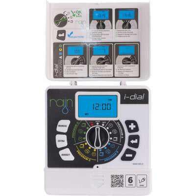 CENTRALINA IRRIGAZIONE I-DIAL INTERNO RAIN - ZONE 6 VOLT 220/24 TRASF ESTERNO
