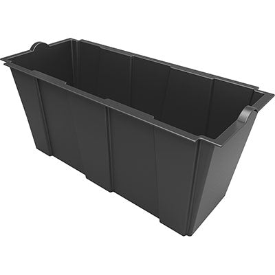 VASO FIORIERA SEPARE BAMA - PP NERO CM 79X35 H.CM 37