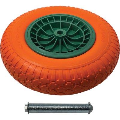 RUOTA PU ANTIFORO CARRIOLA GARDEN BIG-TWO PRIMULA - 4.00X8" DISCO PP ASSE MM 20X128