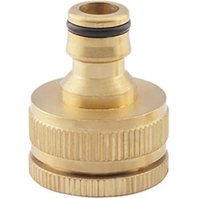 PRESA A RUBINETTO OTTONE + INNESTO RAPIDO STARS - 3/4-1"F