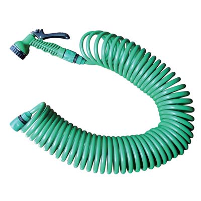 TUBO IRRIGAZIONE A SPIRALE IN KIT STARS - MT 15 +RACCORDI+IDROPISTOLA